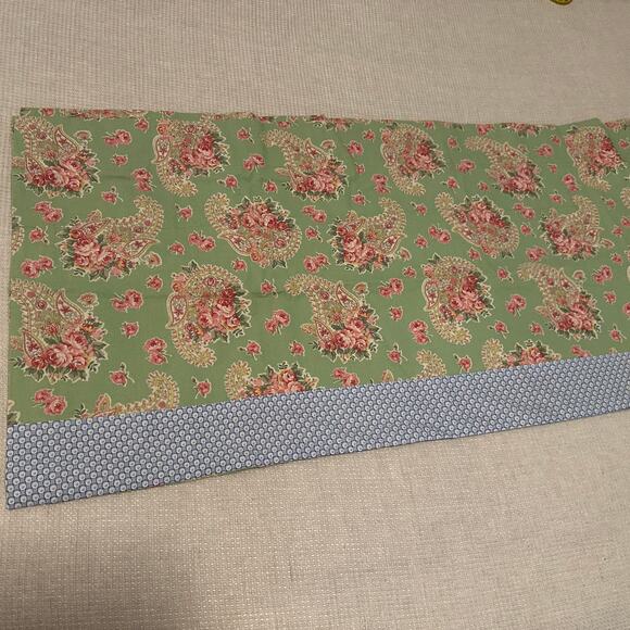 Tommy Hilfiger Window Curtains Cottagecore Floral Striped Panels Valance 17x87 - Picture 3 of 7